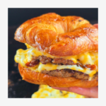 Double Stack Croissant Smash Burger