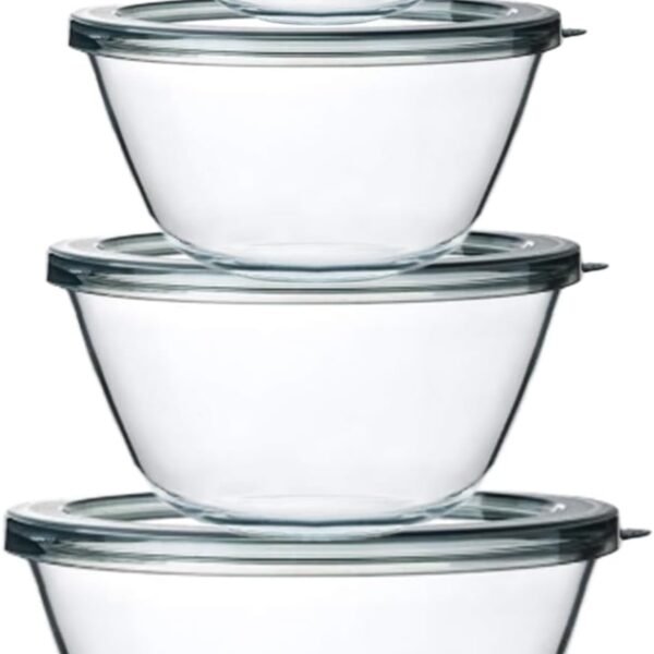 Glass Mixing Bowls with Lids